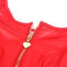 SUBBLIME - 957681 VESTIDO DE PIEL ROJO CON CREMALLERA Y CORAZÓN S/M