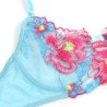 SUBBLIME - 957650 CONJUNTO SUJETADOR Y LIGUERO CON BORDADOS DE FLORES ROSAS L/XL