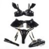 SUBBLIME - 957490 CONJUNTO SUJETADOR Y LIGA DE ENCAJE NEGRO L/XL