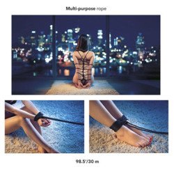 CALEXOTICS - SCANDAL CUERDA BDSM NEGRA 30 M