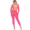 LEG AVENUE - BODYSTOCKING ROSA CON ESPALDA ABIERTA TALLA ÚNICA