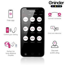 ONINDER CUTE - HUEVO DE SILICONA VIBRADOR DE GOLPES PARA EL AMOR Y EL PLACER - APLICACIÓN GLOBAL GRATUITA