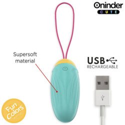 ONINDER CUTE - HUEVO VIBRATORIO PARA EL PLACER DEL AMOR - GEMAS DE SILICONA GIRATORIAS - APLICACIÓN GLOBAL GRATUITA