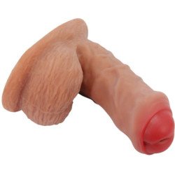PRETTY LOVE - DILDO ULTRA REALISTA Y ELÁSTICO WARNELL DE 9,5 CM MULATO
