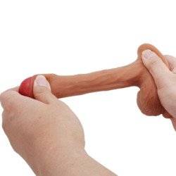 PRETTY LOVE - DILDO ULTRA REALISTA Y ELÁSTICO WARNELL DE 9,5 CM MULATO
