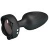 PRETTY LOVE - Tapón anal OSBORN con luz LED, negro, 9,8 cm