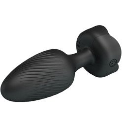 PRETTY LOVE - Tapón anal OSBORN con luz LED, negro, 9,8 cm