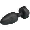 PRETTY LOVE - Tapón anal OSBORN con luz LED, negro, 9,8 cm