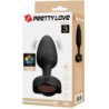 PRETTY LOVE - Tapón anal OSBORN con luz LED, negro, 9,8 cm