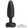 PRETTY LOVE - TAPÓN ANAL TARION CON LUZ LED NEGRO 12,5 CM