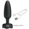 PRETTY LOVE - TAPÓN ANAL TARION CON LUZ LED NEGRO 12,5 CM