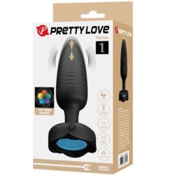 PRETTY LOVE - TAPÓN ANAL TARION CON LUZ LED NEGRO 12,5 CM