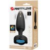 PRETTY LOVE - TAPÓN ANAL TARION CON LUZ LED NEGRO 12,5 CM