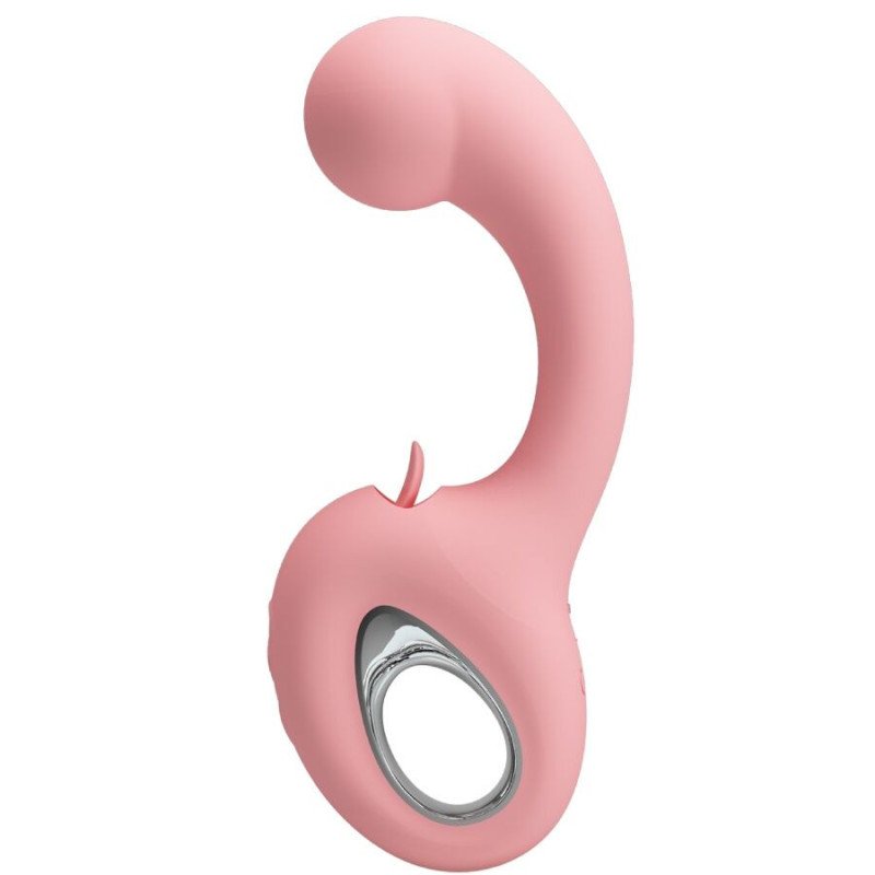 PRETTY LOVE - VIBRADOR DE PUNTO G ERYNNYES + ESTIMULADOR DE CLÍTORIS 10 VIBRACIONES ROSA
