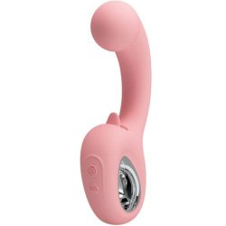 PRETTY LOVE - VIBRADOR DE PUNTO G ERYNNYES + ESTIMULADOR DE CLÍTORIS 10 VIBRACIONES ROSA