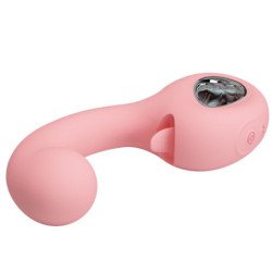 PRETTY LOVE - VIBRADOR DE PUNTO G ERYNNYES + ESTIMULADOR DE CLÍTORIS 10 VIBRACIONES ROSA