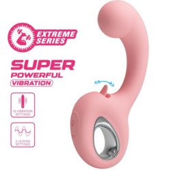 PRETTY LOVE - VIBRADOR DE PUNTO G ERYNNYES + ESTIMULADOR DE CLÍTORIS 10 VIBRACIONES ROSA