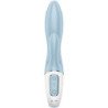 SATISFACTOR - CONEJO INFLABLE CON BOMBA DE AIRE 1 VIBRADOR AZUL