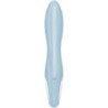 SATISFACTOR - CONEJO INFLABLE CON BOMBA DE AIRE 1 VIBRADOR AZUL