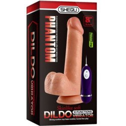 SHEQU - DILDO VIBRADOR ADAM CON CONTROL REMOTO 21 CM