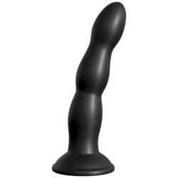 SERIE FETISH FANTASY - CONJUNTO DE CORREA VIBRATORIA MORADA.