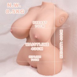 XISE - TINY THRUSTING TORSO REALÍSTICO CON VIBRACIÓN FEMENINO 40 CM