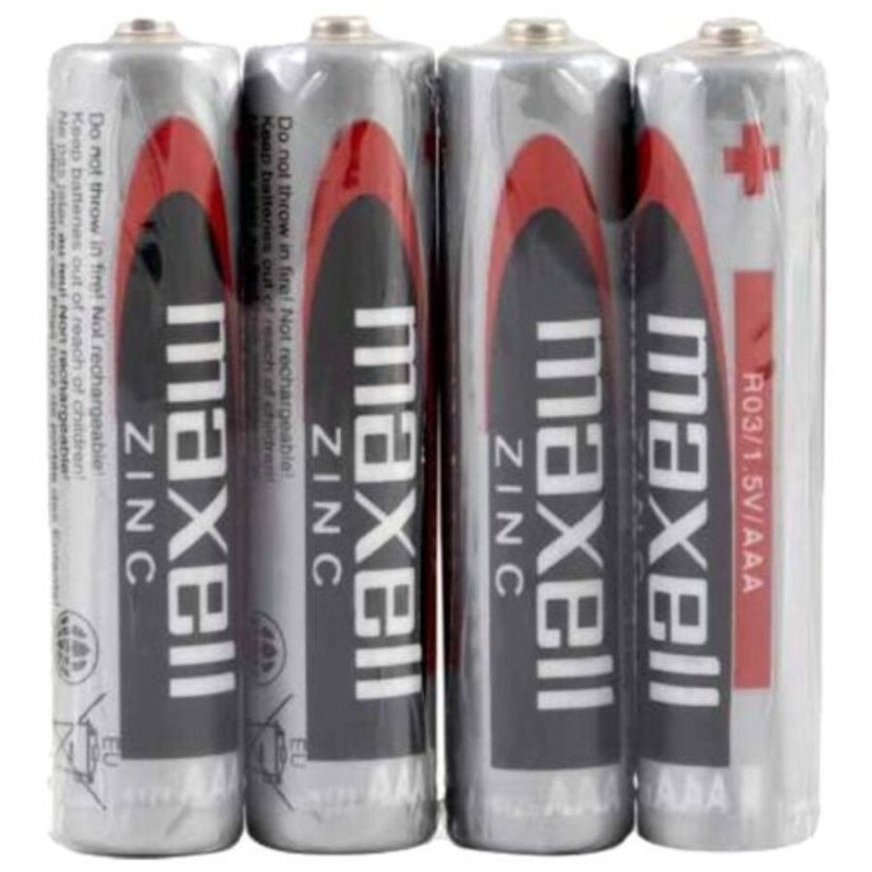 MAXELL - PILA SALINA MANGANESO AAA R03 RETRACTIL*4