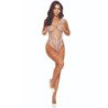 PASIÓN - BODY STOCKING BLANCO CON MALLA BS114