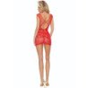 PASSION - BS111 BODYSTOCKING ENCAJE ROJO
