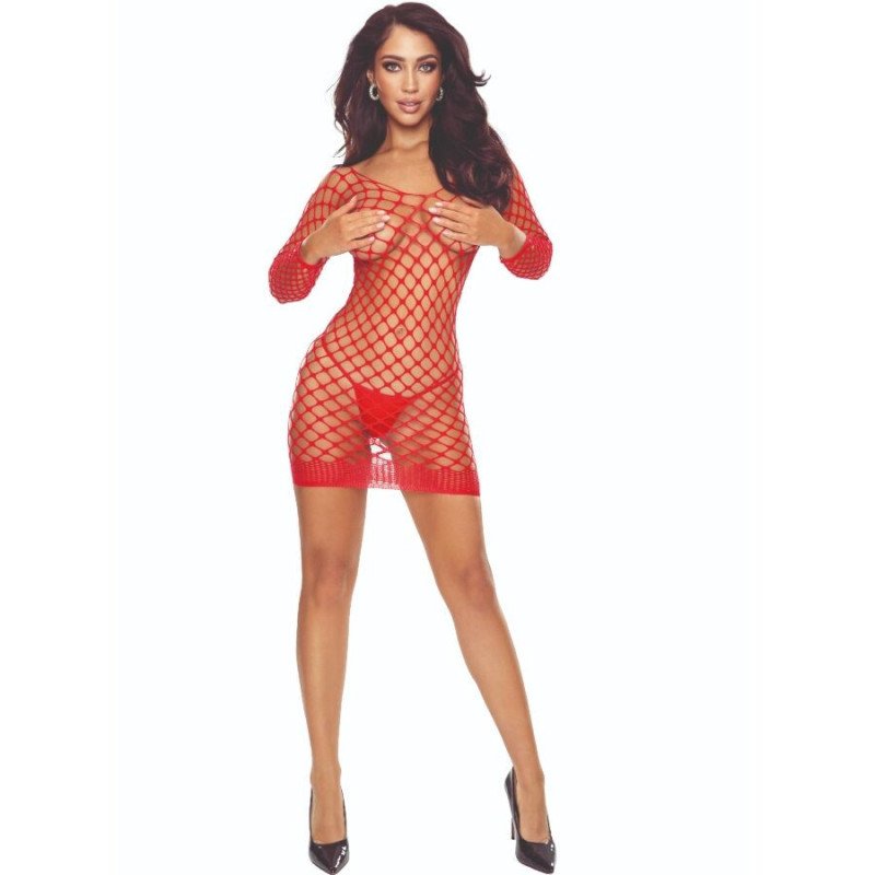 PASIÓN - BS108 BODYSTOCKING ROJO