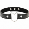 COQUETTE CHIC DESIRE - COLLAR DE CUERO VEGANO PARA MUJER CON FORMA DE CORAZÓN