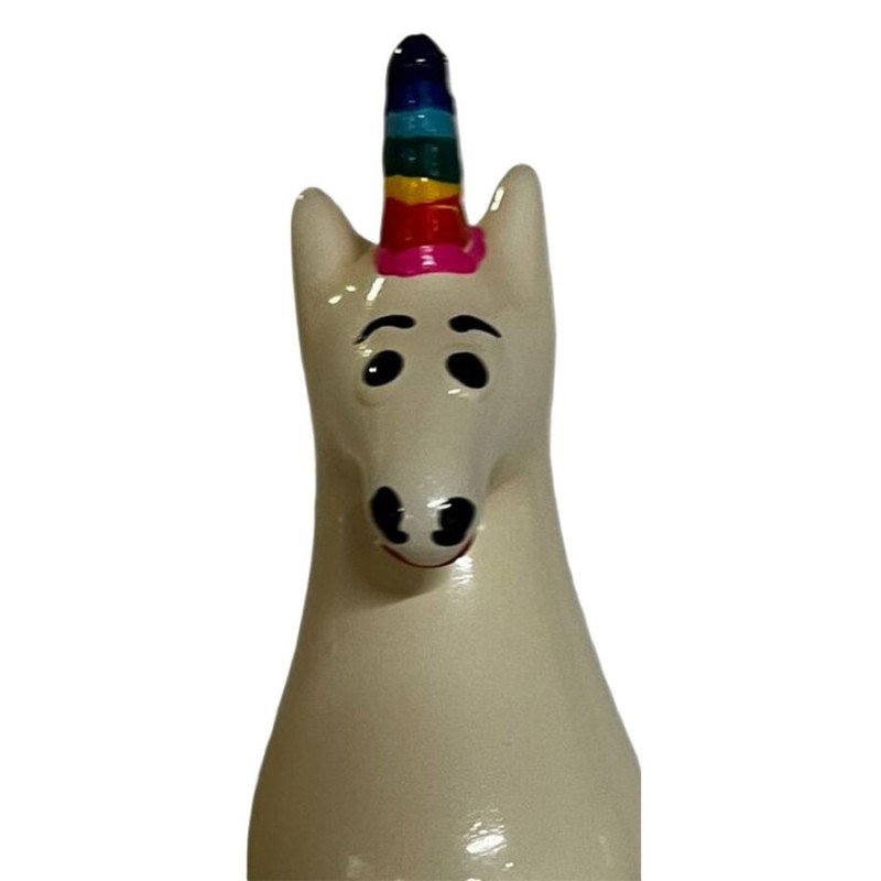 CONDOMERIE - CONDONES DE DISEÑO NOVEDOSO PINTADOS A MANO: UNICORNIO ARCOÍRIS