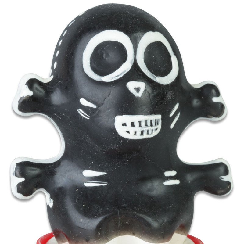 CONDOMERIE - CONDONES DE NOVEDAD PINTADOS A MANO MODELO CALAVERA NEGRA 1