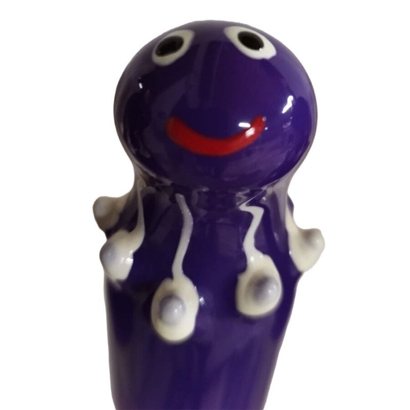 CONDOMERIE - PRESERVATIVOS DE DISEÑO PINTADOS A MANO COLOR PULPO MORADO