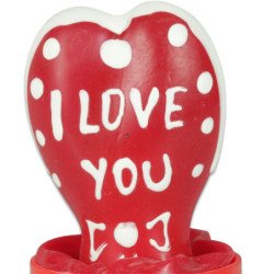 CONDOMERIE - CONDONES DE NOVEDAD PINTADOS A MANO CON FORMA DE CORAZÓN - MODELO "TE AMO" 1