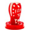 CONDOMERIE - CONDONES DE NOVEDAD PINTADOS A MANO CON FORMA DE CORAZÓN - MODELO "TE AMO" 1