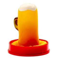 CONDOMERIE - CONDONES DE DISEÑO PINTADOS A MANO CON FORMA DE VASO DE CERVEZA