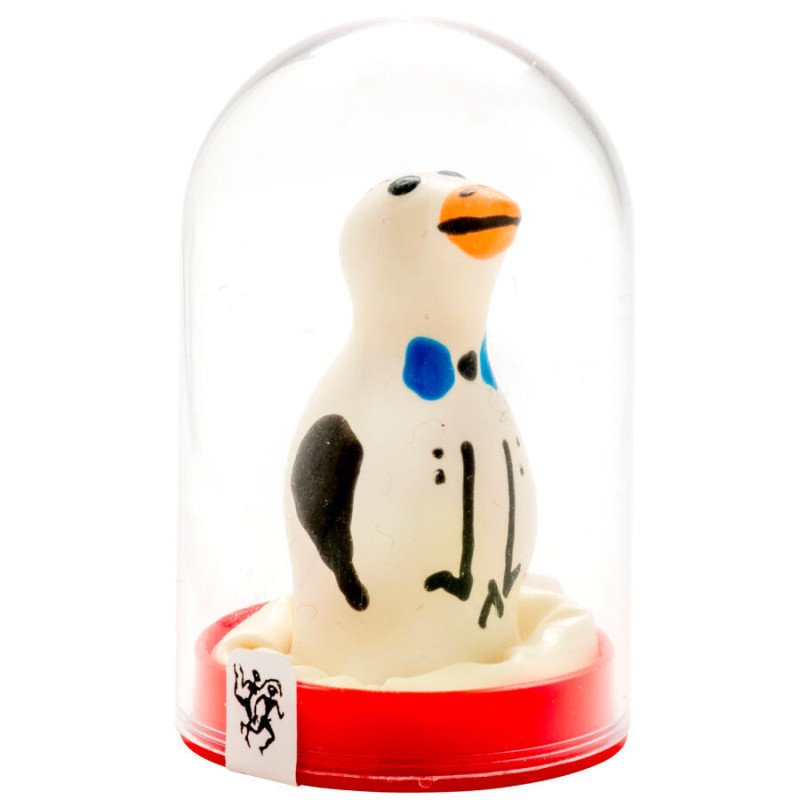 CONDOMERIE - CONDONES DE NOVEDAD PINTADOS A MANO CON DISEÑO DE PINGÜINO