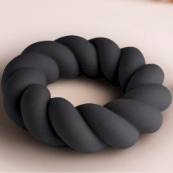 ROCKS- OFF - TWIST ANILLO MASTURBADOR SILICONA NEGRO