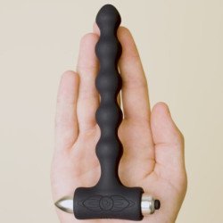 ROCKS-OFF - PETITE SENSATIONS PEARLS VIBRADOR ANAL NEGRO