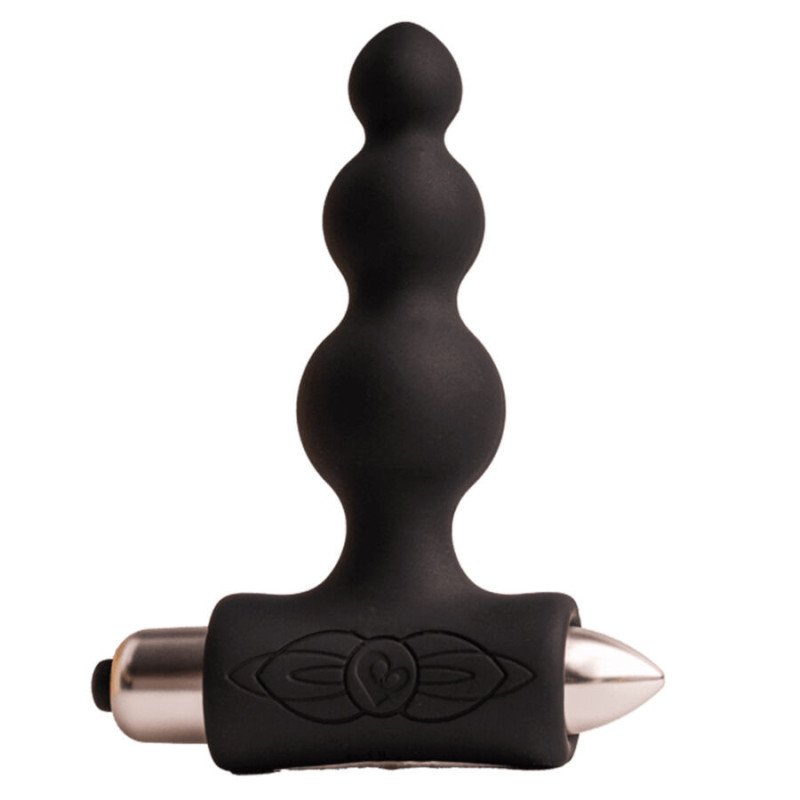 ROCKS- OFF - PETITE SENSATIONS BUBBLES PLUG ANAL VIBRADOR NEGRO