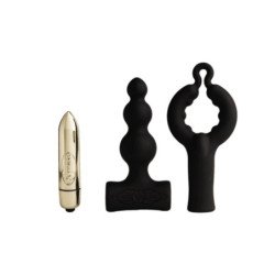 ROCKS- OFF - PETITE SENSATIONS BUBBLES PLUG ANAL VIBRADOR NEGRO