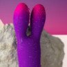ROCKS- OFF - GLO-GIRL BUNNY VIBRADOR FLEXIBLE MORADO