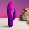 ROCKS-OFF-GLO-GIRL VIBRADOR CONEJO MORADO