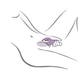 ROCKS- OFF - GLO- GIRL VIBRADOR RABBIT MORADO