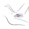 ROCKS-OFF-GLO-GIRL VIBRADOR CONEJO MORADO