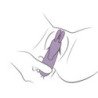ROCKS- OFF - GLO- GIRL VIBRADOR RABBIT MORADO