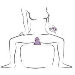 ROCKS-OFF - VIBRADOR DE SENTADO MORADO RUBY GLOW