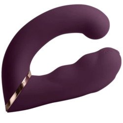 ROCKS-OFF - GEMINI VIBRADOR DOBLE ESTIMULADOR DE CLÍTORIS Y PUNTO G MORADO