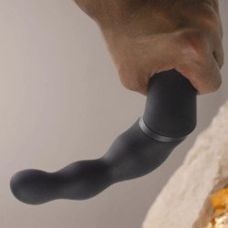 ROCKS-OFF - ADAPTADOR NEGRO PARA VIBRADOR DE PRÓSTATA Y ANAL